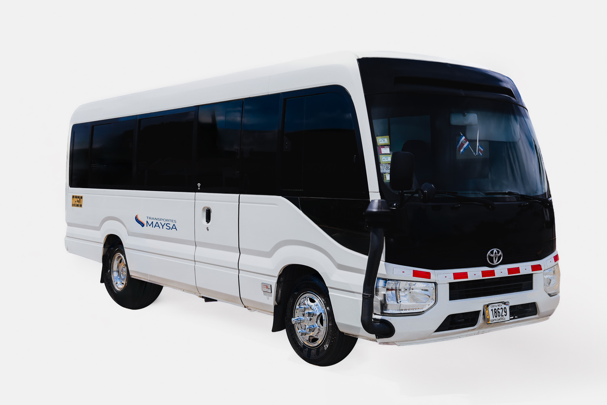 Microbús Toyota Coaster de Maysa Transports